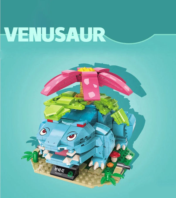Planet Gates Anime Cartoon Pokemon Pikachu Bulbasaur Building Blocks Charizard Sets Movie Dolls Model Bricks Kids Toys For Kids Holiday Gifts