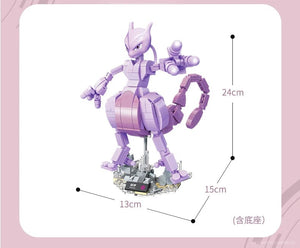 Planet Gates Anime Cartoon Pokemon Pikachu Bulbasaur Building Blocks Charizard Sets Movie Dolls Model Bricks Kids Toys For Kids Holiday Gifts