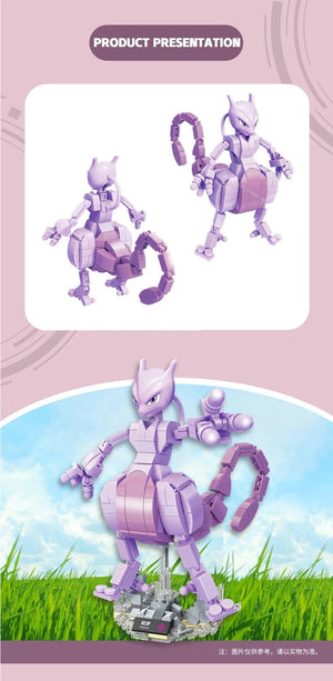 Planet Gates Anime Cartoon Pokemon Pikachu Bulbasaur Building Blocks Charizard Sets Movie Dolls Model Bricks Kids Toys For Kids Holiday Gifts