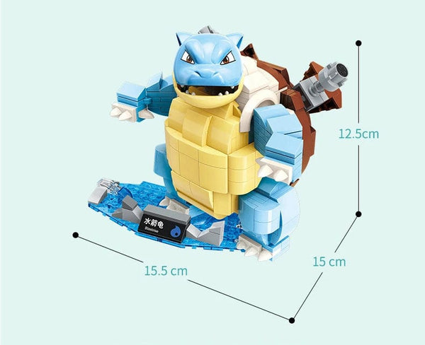 Planet Gates Anime Cartoon Pokemon Pikachu Bulbasaur Building Blocks Charizard Sets Movie Dolls Model Bricks Kids Toys For Kids Holiday Gifts