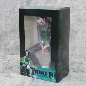 Planet Gates Anime Detective Comics Joker Sitting Mafex Action Figure Suicide Squad Joker Supervillain Model Doll Gift Car Decoration Toy