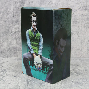 Planet Gates Anime Detective Comics Joker Sitting Mafex Action Figure Suicide Squad Joker Supervillain Model Doll Gift Car Decoration Toy