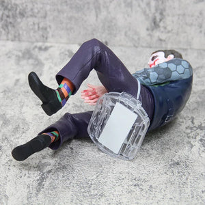 Planet Gates Anime Detective Comics Joker Sitting Mafex Action Figure Suicide Squad Joker Supervillain Model Doll Gift Car Decoration Toy