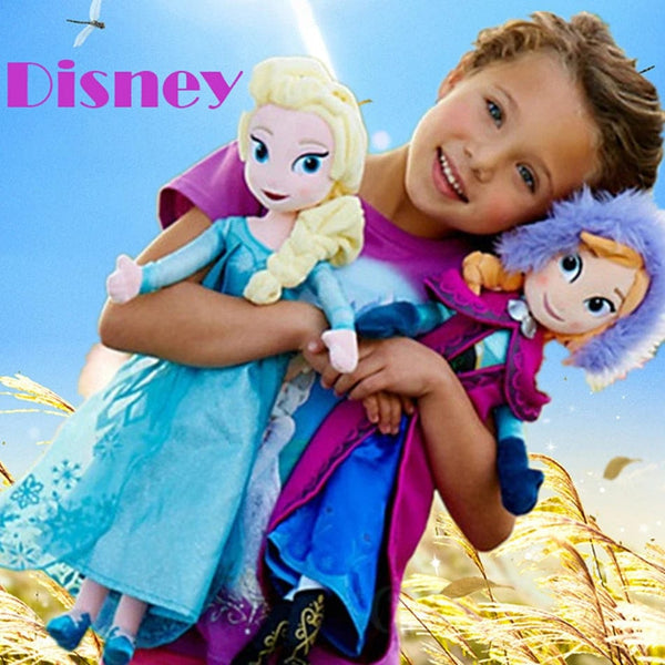 Planet Gates Anime Frozen The Plush Princess Anna Kawaii Doll Snow Queen Princess Anna Elsa Soft Stuffed Toys Gifts For Girls Birthday Kids