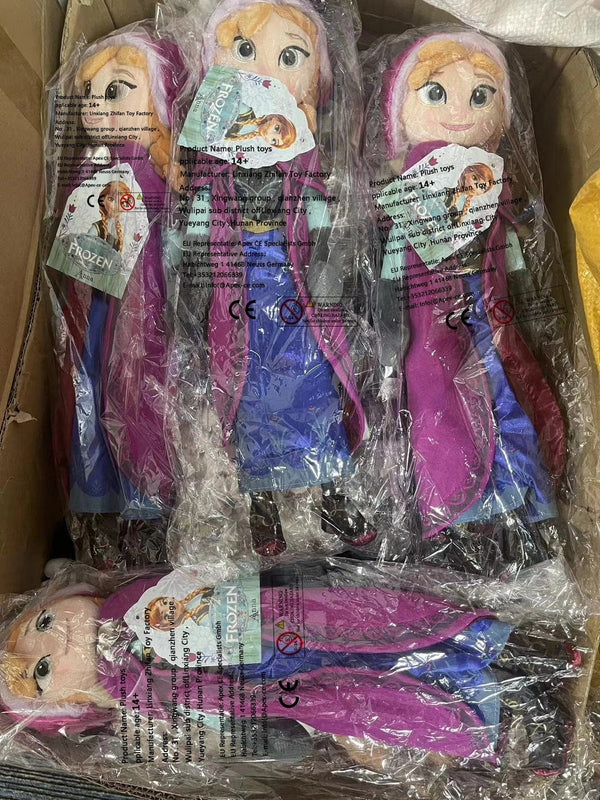 Planet Gates Anime Frozen The Plush Princess Anna Kawaii Doll Snow Queen Princess Anna Elsa Soft Stuffed Toys Gifts For Girls Birthday Kids