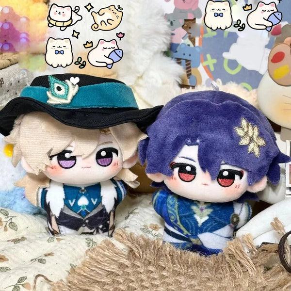 Planet Gates Anime Game Honkai: Star Rail Aventurine Dr. Ratio Cosplay 10cm Mini Starfish Body Plush Doll Pendant Keychain Stuffed Toys Gift