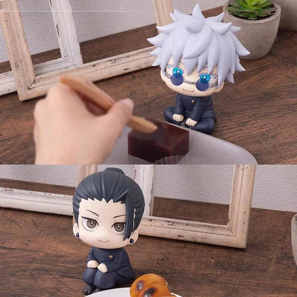 Planet Gates Anime Jujutsu Kaisen Figurine Satoru Gojo Geto Suguru Action Figures 10cm PVC Model Collection Toys Desk Ornament Gifts