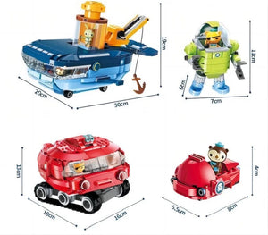 Planet Gates Anime octonauts Octopod GUP Building Blocks Action Figures Ocean creatures Toy Bricks Friend Interaction Kids Toys