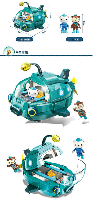 Planet Gates Anime octonauts Octopod GUP Building Blocks Action Figures Ocean creatures Toy Bricks Friend Interaction Kids Toys