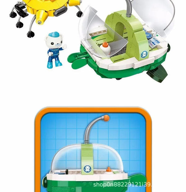 Planet Gates Anime octonauts Octopod GUP Building Blocks Action Figures Ocean creatures Toy Bricks Friend Interaction Kids Toys