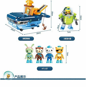 Planet Gates Anime octonauts Octopod GUP Building Blocks Action Figures Ocean creatures Toy Bricks Friend Interaction Kids Toys
