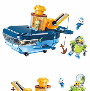 Planet Gates Anime octonauts Octopod GUP Building Blocks Action Figures Ocean creatures Toy Bricks Friend Interaction Kids Toys