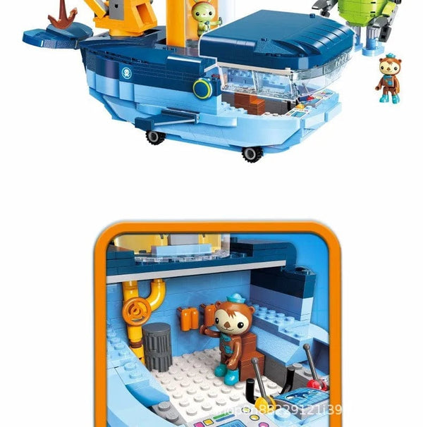 Planet Gates Anime octonauts Octopod GUP Building Blocks Action Figures Ocean creatures Toy Bricks Friend Interaction Kids Toys