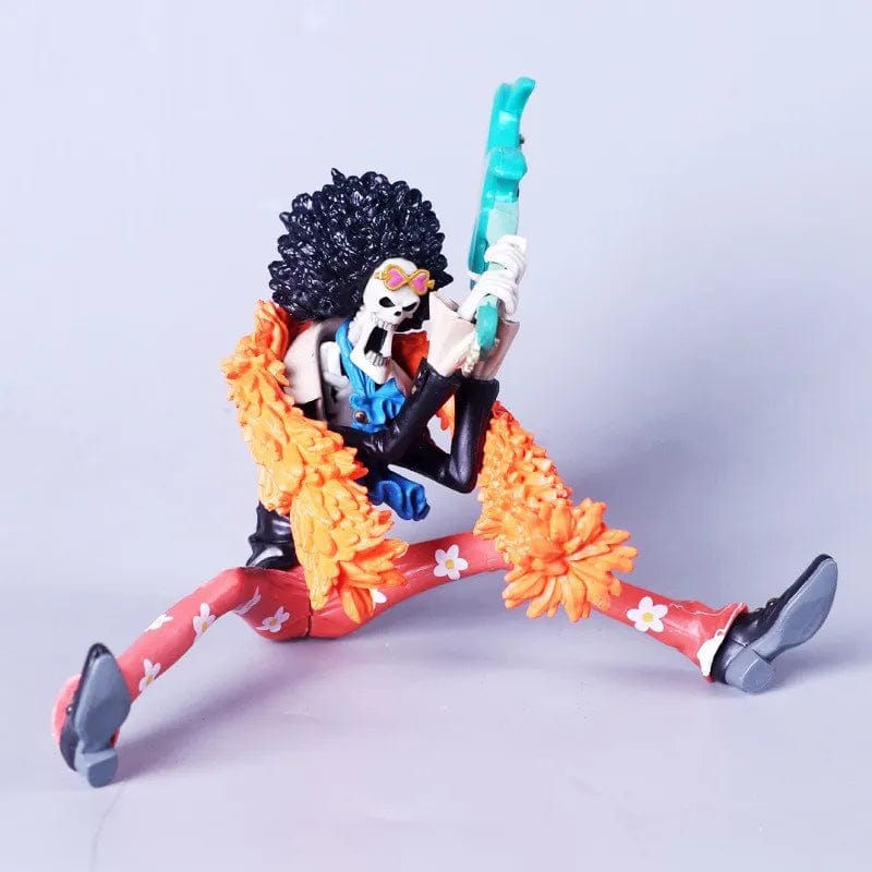 Planet Gates  Anime One Piece Figure Brook King Of Souls Musician Manga Action Figure Collection Model Toys Hobby Ornaments Gift 18cm Dolls