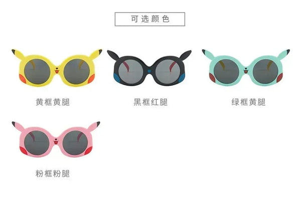 Planet Gates Anime Pokemon Sunglasses Pikachu Cartoon Figrues Glasses Children Boys Girls Sunglasses Cute Decoration Kids Toy Gifts