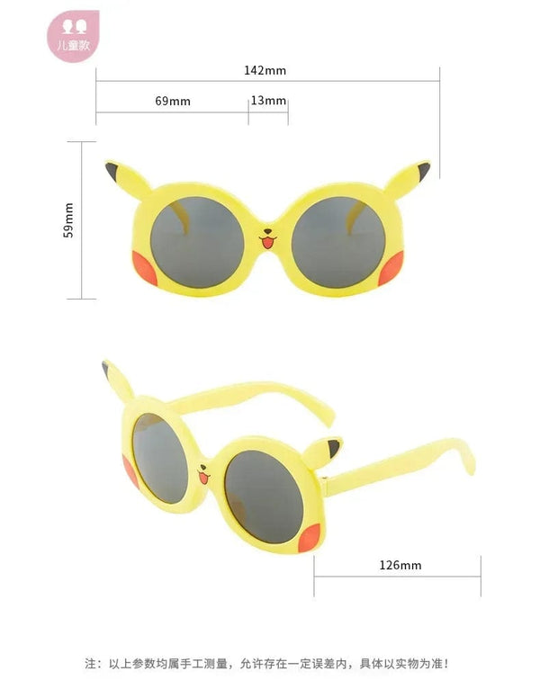 Planet Gates Anime Pokemon Sunglasses Pikachu Cartoon Figrues Glasses Children Boys Girls Sunglasses Cute Decoration Kids Toy Gifts