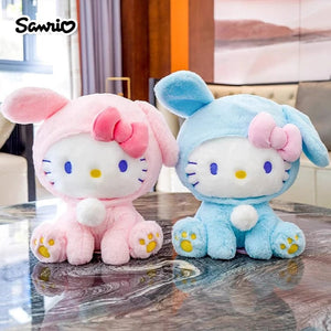 Planet Gates Anime Sanrio Hello Kitty KT Cat Rabbit Stuffed Toys Cute Plush Toys Kawaii Cartoon Dolls Birthday Gift For Kids Baby Girlfriend