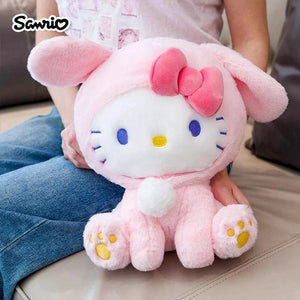 Planet Gates Anime Sanrio Hello Kitty KT Cat Rabbit Stuffed Toys Cute Plush Toys Kawaii Cartoon Dolls Birthday Gift For Kids Baby Girlfriend