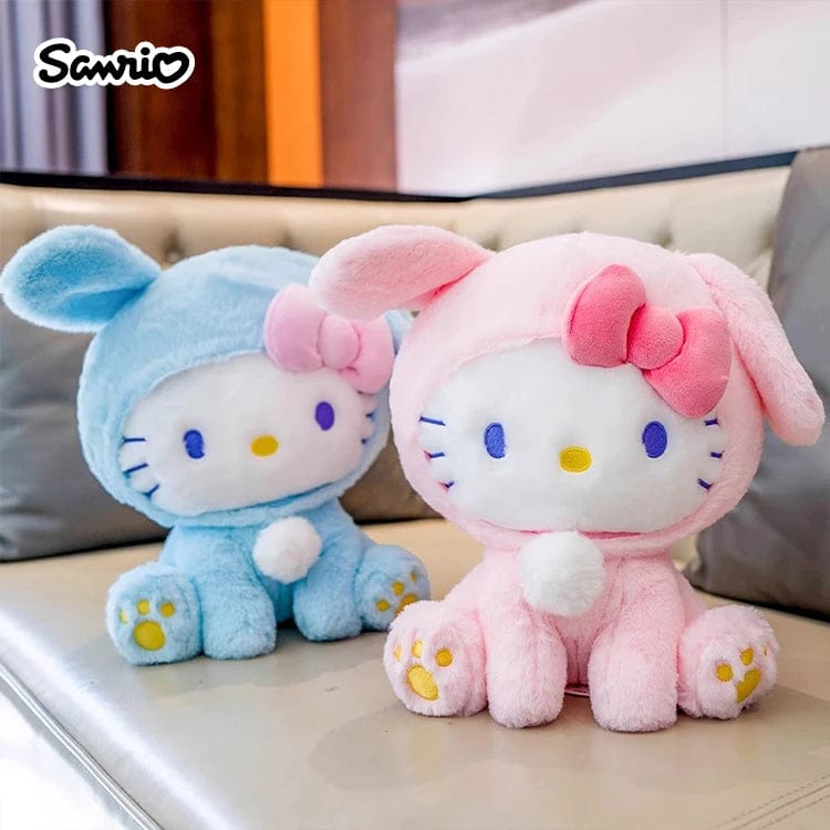 Planet Gates Anime Sanrio Hello Kitty KT Cat Rabbit Stuffed Toys Cute Plush Toys Kawaii Cartoon Dolls Birthday Gift For Kids Baby Girlfriend
