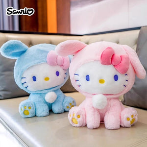 Planet Gates Anime Sanrio Hello Kitty KT Cat Rabbit Stuffed Toys Cute Plush Toys Kawaii Cartoon Dolls Birthday Gift For Kids Baby Girlfriend