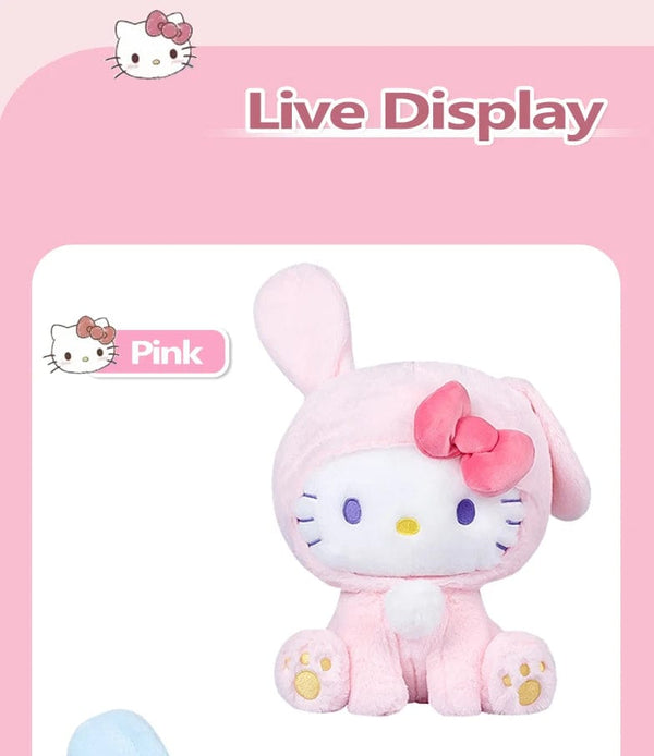Planet Gates Anime Sanrio Hello Kitty KT Cat Rabbit Stuffed Toys Cute Plush Toys Kawaii Cartoon Dolls Birthday Gift For Kids Baby Girlfriend