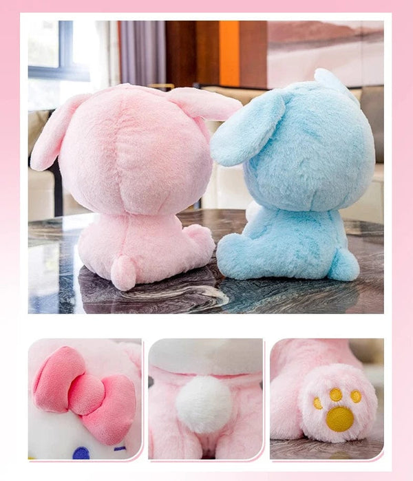 Planet Gates Anime Sanrio Hello Kitty KT Cat Rabbit Stuffed Toys Cute Plush Toys Kawaii Cartoon Dolls Birthday Gift For Kids Baby Girlfriend