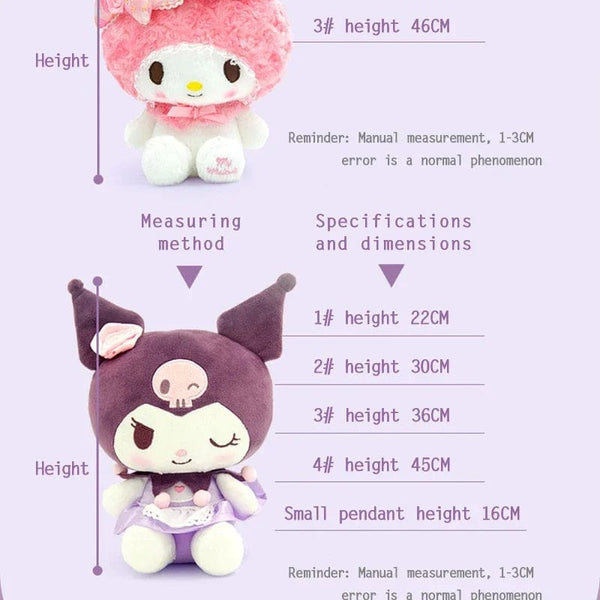Planet Gates Anime Sanrio Kuromi Hello Kitty Kawaii My Melody Stuffed Plush Toys Cute Dolls Pendant Keychain Birthday Party Gift For Girl Kid