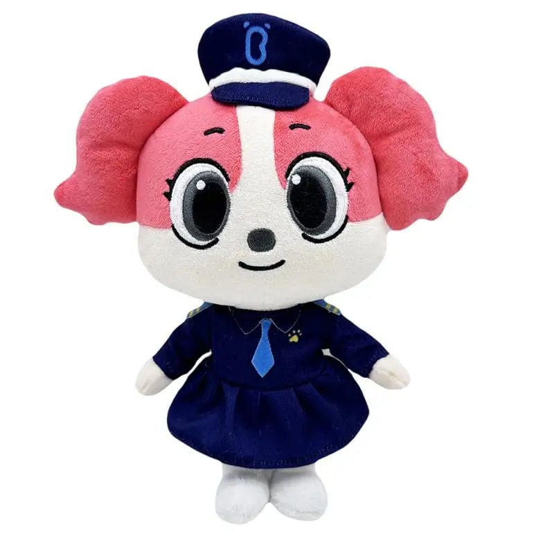 Planet Gates Anime Sheriff Labrador Dog Plush Toy Security Sergeant Labrador Wolf Dog Cartoon Doll Boys Girls Soft Stuffed Toys Children Gift