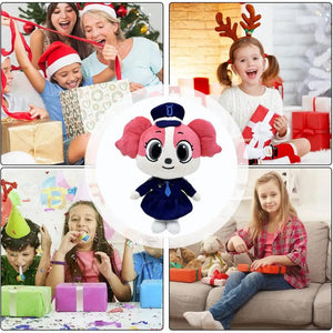 Planet Gates Anime Sheriff Labrador Dog Plush Toy Security Sergeant Labrador Wolf Dog Cartoon Doll Boys Girls Soft Stuffed Toys Children Gift