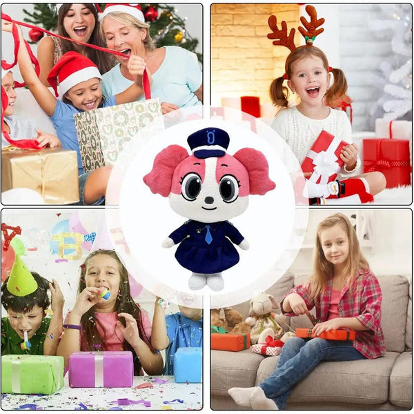 Planet Gates Anime Sheriff Labrador Dog Plush Toy Security Sergeant Labrador Wolf Dog Cartoon Doll Boys Girls Soft Stuffed Toys Children Gift