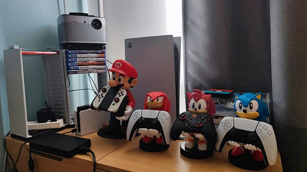 Planet Gates Anime Sonic Figure Hedgehog Phone Holder Switch PS4 PS5 Xbox Game Controller Holder Action Figure Model Toys Children Fans Gift