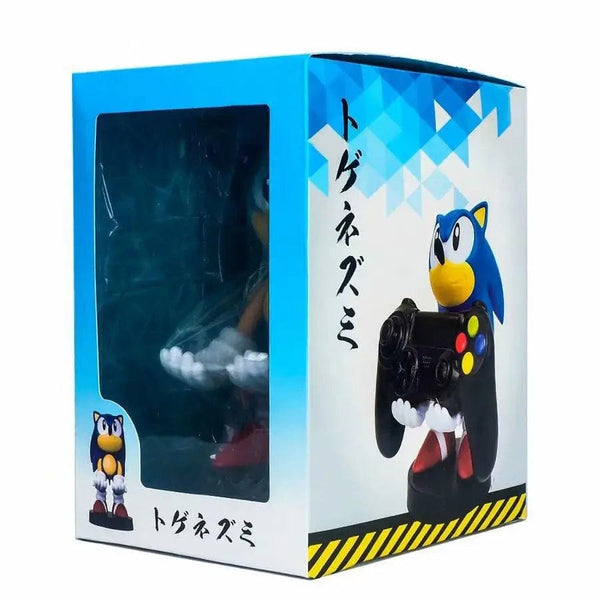 Planet Gates Anime Sonic Figure Hedgehog Phone Holder Switch PS4 PS5 Xbox Game Controller Holder Action Figure Model Toys Children Fans Gift