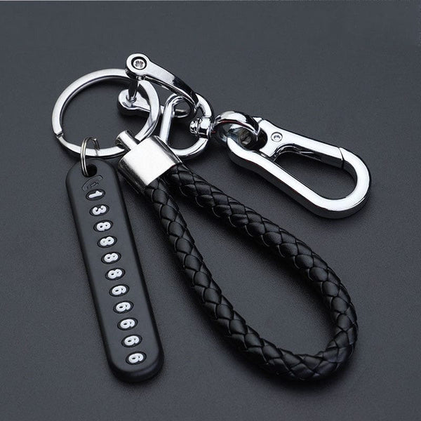 Planet Gates Anti-Lost Car Key Pendant Split Rings Keychain Phone Number Card Keyring Auto Vehicle Lobster Clasp Key Chain Car Accessories