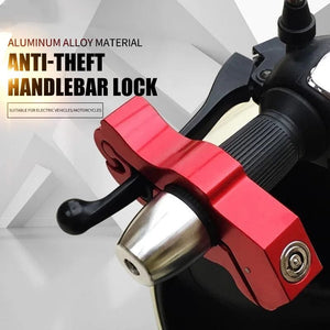 Planet Gates Anti-theft Handlebar Throttle Lock, Aluminum Alloy Electric Car Motorcycle Bicycle Bottle ATV Car Portable Handlebar Brake Lock