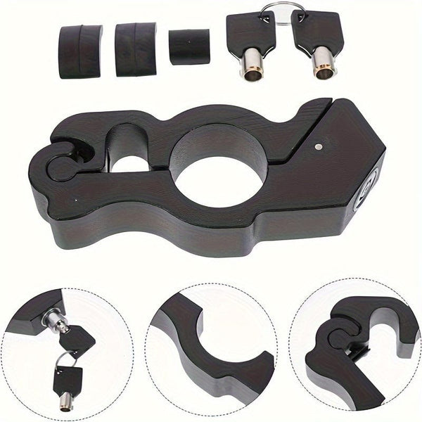 Planet Gates Anti-theft Handlebar Throttle Lock, Aluminum Alloy Electric Car Motorcycle Bicycle Bottle ATV Car Portable Handlebar Brake Lock