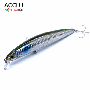 Planet Gates AOCLU-Floating Jerkbait Wobbler Hard Bait Minnow Saltwater Tuna Fishing Lure UV Coating, Glow, 160mm, 30g Diving Depth, 0.5-1.5m