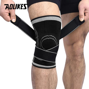 Planet Gates AOLIKES 1PCS Knee Support Professional Protective Sports Knee Pad Breathable Bandage Knee Brace Basketball Tennis Cycling