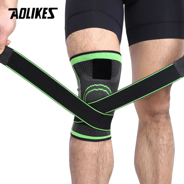 Planet Gates AOLIKES 1PCS Knee Support Professional Protective Sports Knee Pad Breathable Bandage Knee Brace Basketball Tennis Cycling
