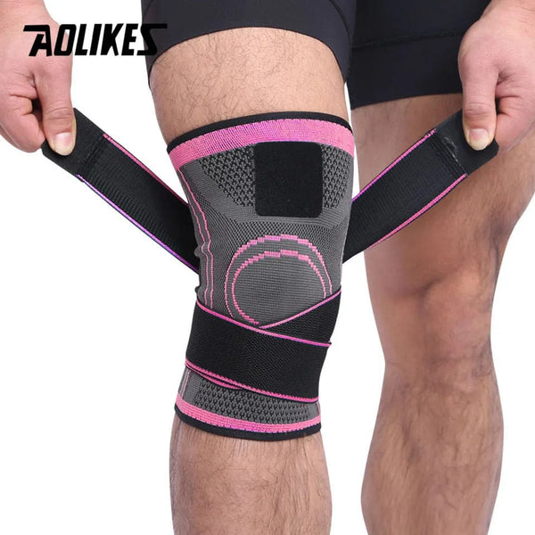Planet Gates AOLIKES 1PCS Knee Support Professional Protective Sports Knee Pad Breathable Bandage Knee Brace Basketball Tennis Cycling