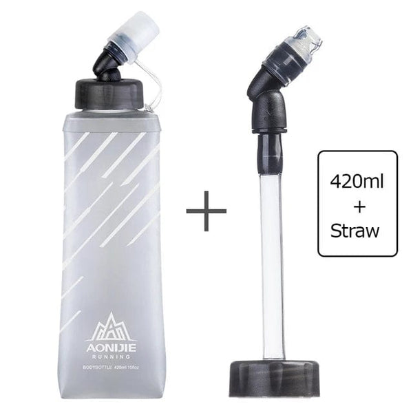 Planet Gates AONIJIE 170ml 200ml 250ml 500mml 350ml 600ml Running Sport Bicycle Soft Water Bottle Folding TPU Soft Flask Water Bag Cup