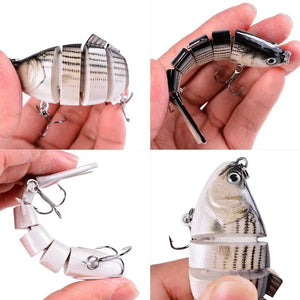 Planet Gates Aorace Fishing wobbler Lifelike  6/7 Segment Swimbait Crankbait Hard Bait Slow 10cm 17g 15g Isca Artificial Lures Fishing Tackle