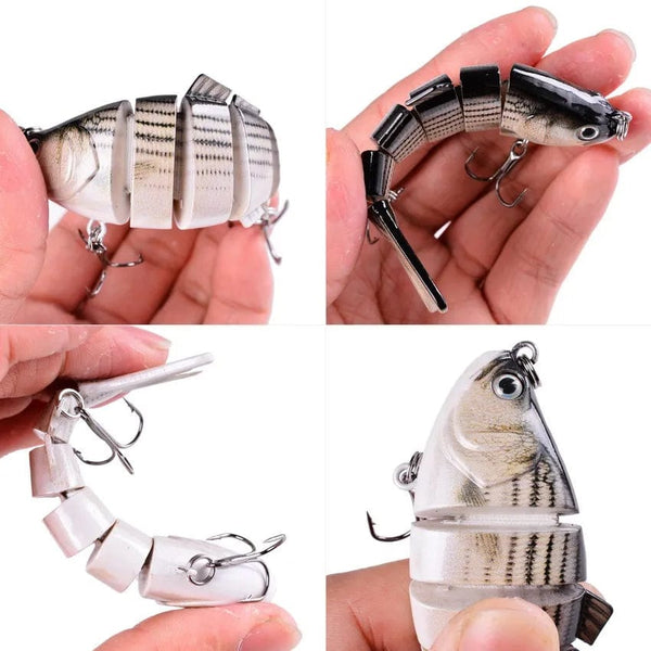 Planet Gates Aorace Fishing wobbler Lifelike  6/7 Segment Swimbait Crankbait Hard Bait Slow 10cm 17g 15g Isca Artificial Lures Fishing Tackle