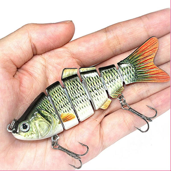 Planet Gates Aorace Fishing wobbler Lifelike  6/7 Segment Swimbait Crankbait Hard Bait Slow 10cm 17g 15g Isca Artificial Lures Fishing Tackle