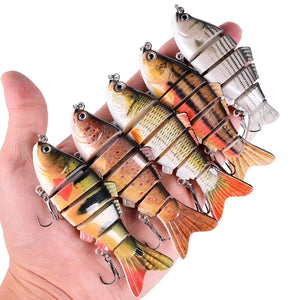 Planet Gates Aorace Fishing wobbler Lifelike  6/7 Segment Swimbait Crankbait Hard Bait Slow 10cm 17g 15g Isca Artificial Lures Fishing Tackle