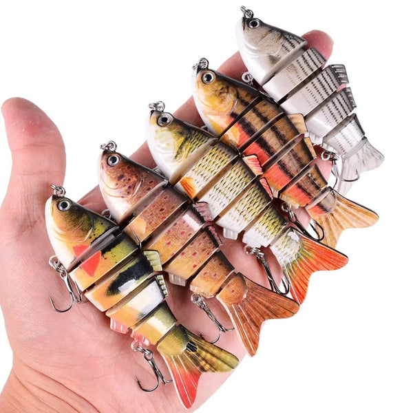 Planet Gates Aorace Fishing wobbler Lifelike  6/7 Segment Swimbait Crankbait Hard Bait Slow 10cm 17g 15g Isca Artificial Lures Fishing Tackle
