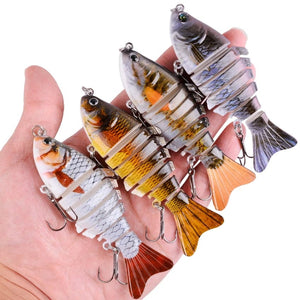 Planet Gates Aorace Fishing wobbler Lifelike  6/7 Segment Swimbait Crankbait Hard Bait Slow 10cm 17g 15g Isca Artificial Lures Fishing Tackle