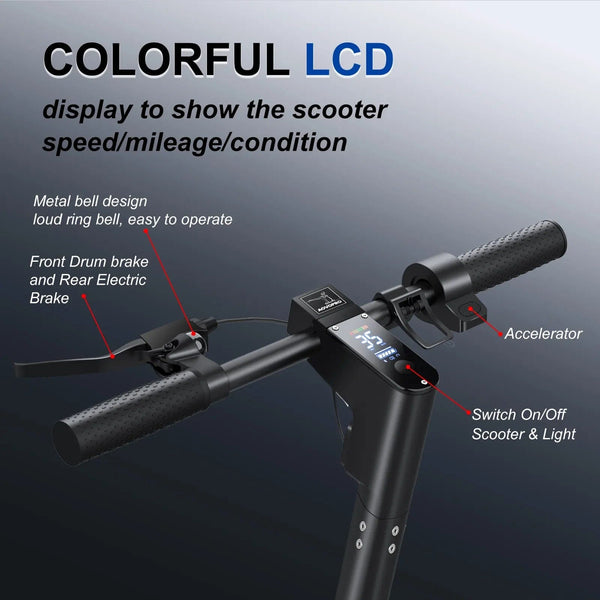 Planet Gates AOVOPRO 350/1000W Motor Electric Scooter 35KM/H Max Speed E-scooter 8.5/10 inch Tires Electric Kick Scooter 45KM Adult Scooter