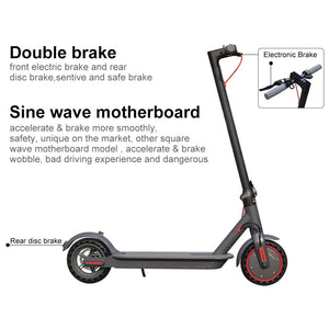 Planet Gates AOVOPRO 350W Electric Scooter 31KM/H 8.5 Inch Tire Electric Kick Scooter 7.5/7.8AH Adults Smart APP Escooter Free Shipping