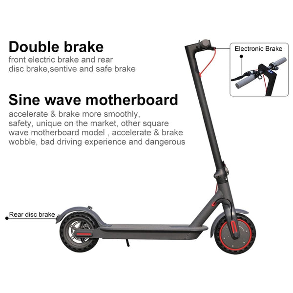 Planet Gates AOVOPRO 350W Electric Scooter 31KM/H 8.5 Inch Tire Electric Kick Scooter 7.5/7.8AH Adults Smart APP Escooter Free Shipping