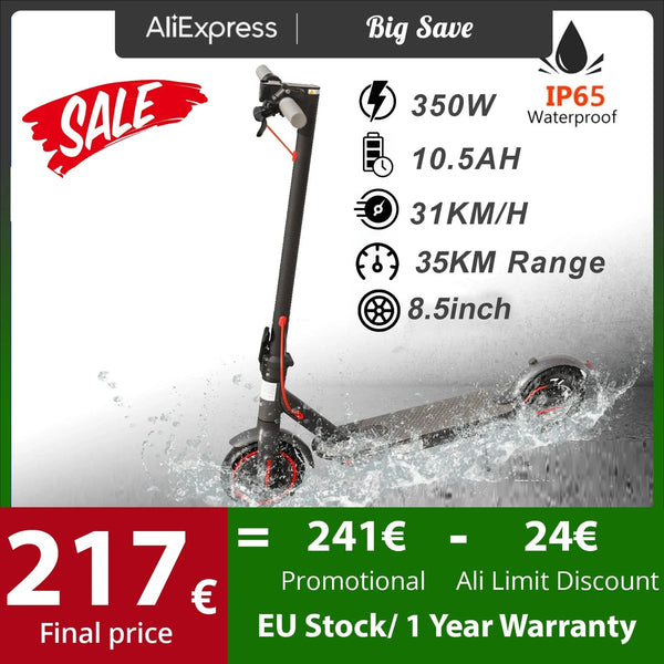 Planet Gates AOVOPRO ES80 / france AOVOPRO ES80 350W Electric Scooter 10.5AH 8.5Inch Smart APP Control Escooter for Adults 31KM/H Folding Electric Kick Scooter